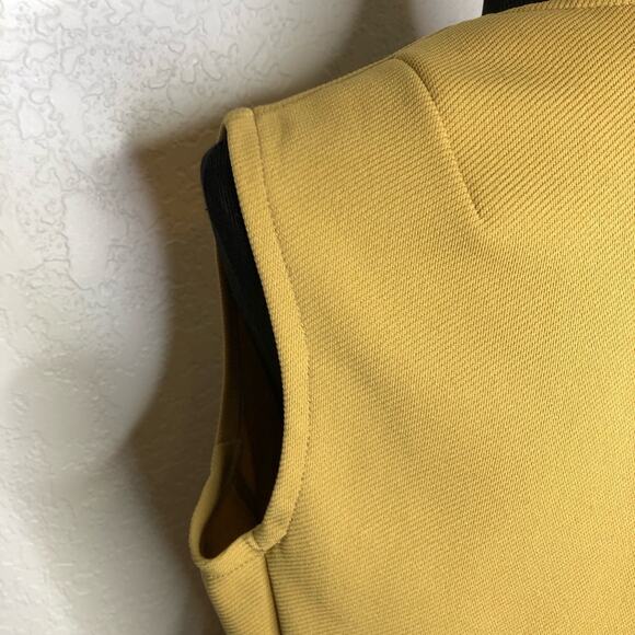 Vintage Jack Winter camel gold Dacron polyester vest skirt set size Large 60-70s - Picture 12 of 16